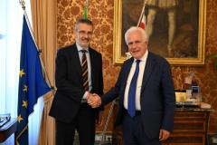 Il presidente Giani con il neo-direttore Marcelli (fonte foto comunicato stampa)