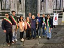 La delegazione metropolitana con sindaci e assessori dei Comuni