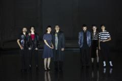 La cosmicomica vita di Q - Marinelli e il cast_ ph. Anna Faragona (fonte foto comunicato stampa)