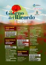 Locandina Giorno del Ricordo 2026 a Scandicci 