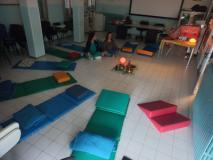 La sala dell'ospedale allestita per l'incontro con le dipendenti (HM - Fonte foto Ausl Toscana Centro)