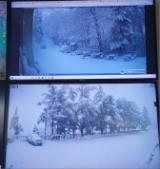 Neve sulle strade metropolitane (dagli schermi di monitoraggio della Protezione civile)