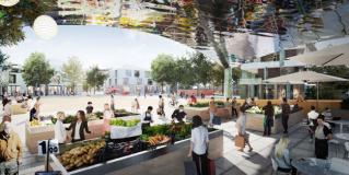 Rendering della loggia (Fonte immagine Comune di Calenzano)