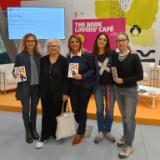 A Bologna, il personale di CiviCa con la vicesindaca Banchelli e Gotti dell'Accademia Drosselmeier (Fonte foto comunicato Comune di Calenzano)