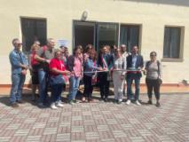 Taglio del nastro per &rsquo;Prima Sosta&rsquo; (Fonte foto comunicato Il Girasole)