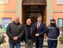 Sindaci Unione e comandante Manola D'Amato