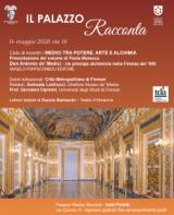 Palazzo Racconta - Locandina Don Antonio de&rsquo; Medici - Un principe alchimista nella Firenze del &rsquo;600: un volume di Paola Maresca
