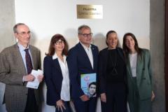 L'intitolazione della palestra del liceo Castelnuovo di Firenze a Lorenzo Guarnieri (Foto di Antonello Serino, Met Ufficio Stampa)