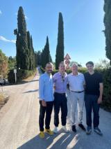 sindaci e assessori lungo la via di Tizzano - di Castel Ruggero (fonte foto comunicato stampa)