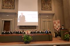 Un momento della lectio magistralis di Maurizio Bigazzi (Fonte foto Università degli Studi di Firenze)
