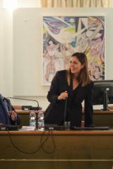Federica Petti vicesindaca di Campi Bisenzio, , Davide Balzini, responsabile unità territoriale rete elettrica Firenze e provincia, Gianni Sennati, referente tecnico Piana Fiorentina, e Marco Falorni, referente Affari Istituzionali Enel Group per la Tosca