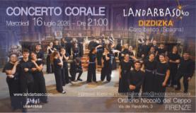 La locandina del concerto corale
