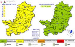 Allerta codice giallo in Città Metropolitana di Firenze