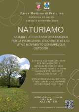 Locandina NaturiAMO Natura e Attività Motoria Olistica per la promozione di corretti stili di vita e movimento consapevole