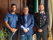 Fossi saluta il capitano Agatino Roccazzello