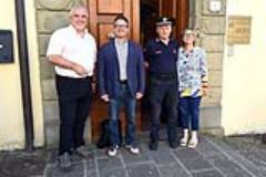Andrea Gennai (direttore Parco Nazionale), Francesco Lucacci (presidente Parco Nazionale), col. Marco Mencucci (comandante Reparto Carabinieri Parco) e Roberta Ricci (responsabile Servizio Amministrativo Parco Nazionale) - fonte foto comunicato stampa