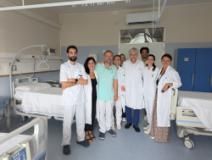 Il personale della Medicina C con la Direzione sanitaria