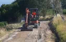 Lavoro della squadra operai del Comune di Montespertoli