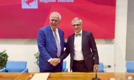 Giani con Rosini, nuovo dg dell' Asl Tse - fonte foto comunicato stampa