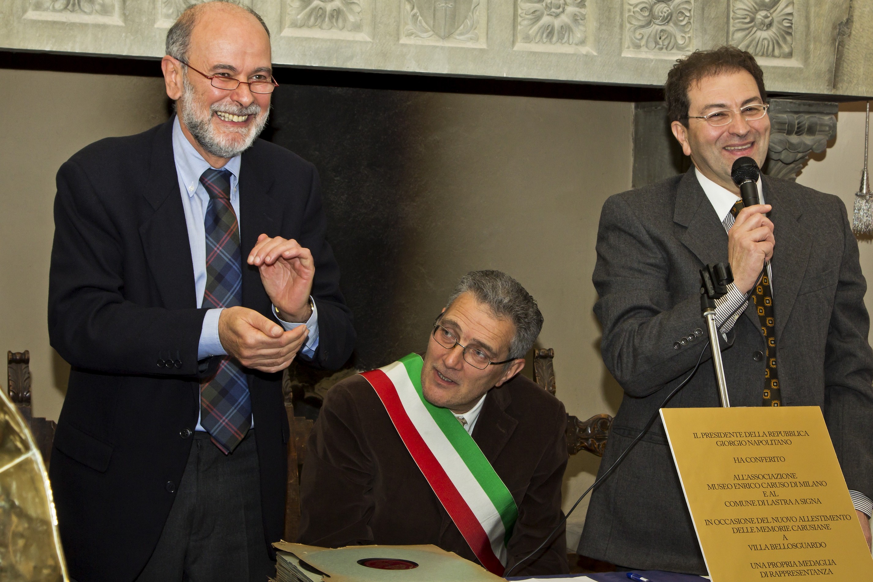 Il Direttore Claudio Rosati insieme a Carlo Nannetti e Marco Capaccioli