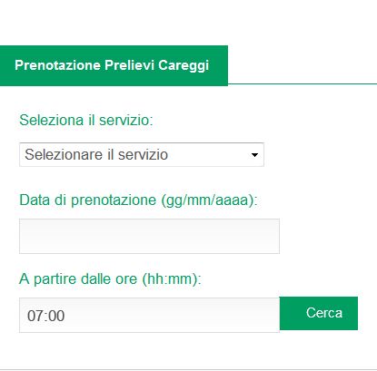 Prenotazioni on line sul sito dell'AOU di Careggi