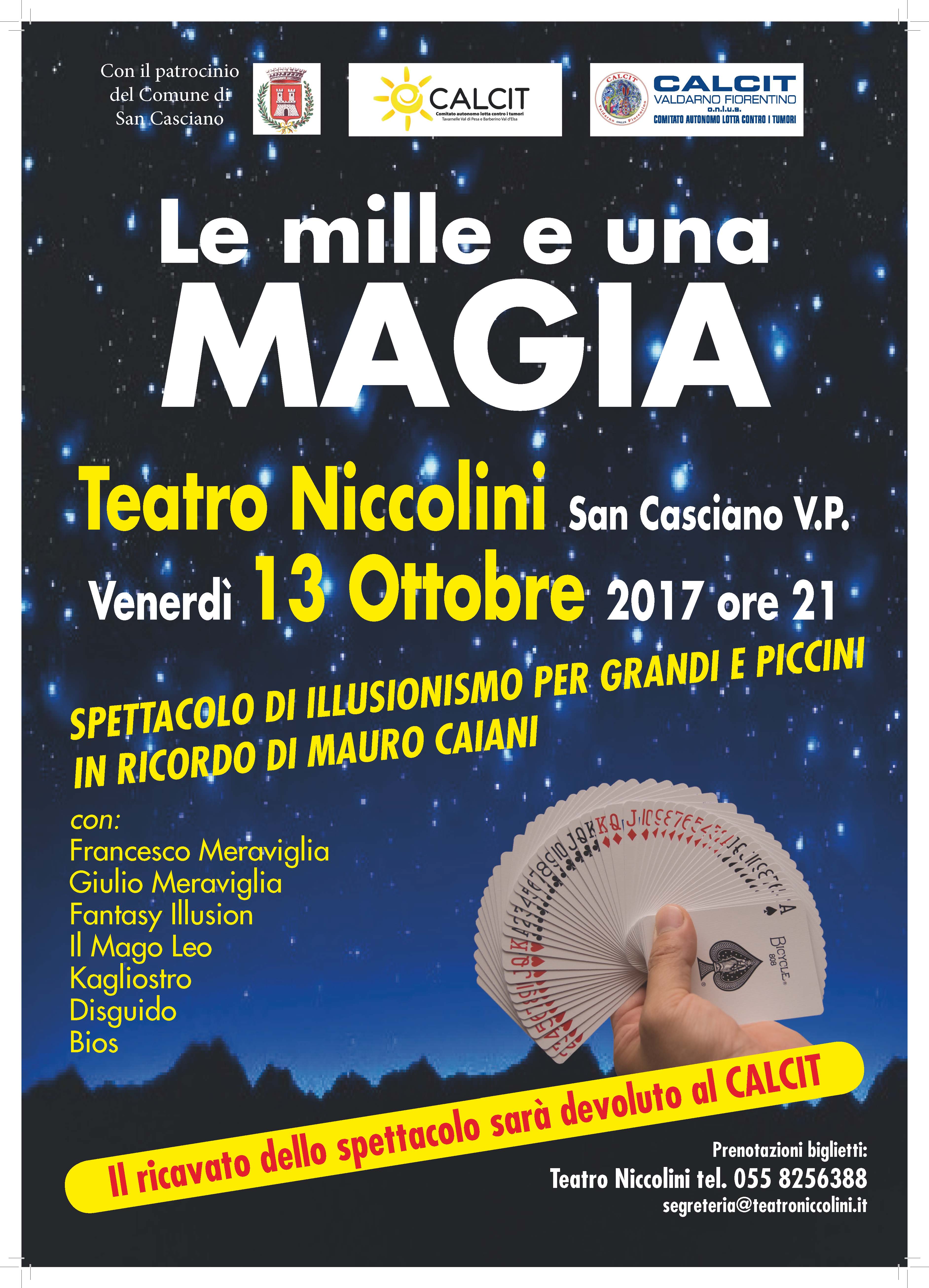 Locandina evento al Teatro Niccolini di Tavarnelle Val di Pesa