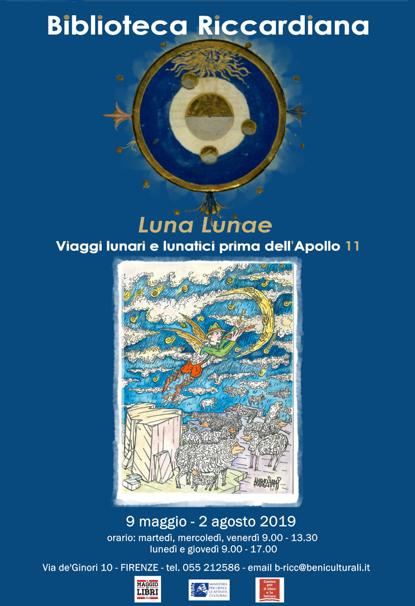 Il manifesto di Luna Lunae. Viaggi lunari e lunatici prima dell'Apollo 11 (immagine da comunicato)