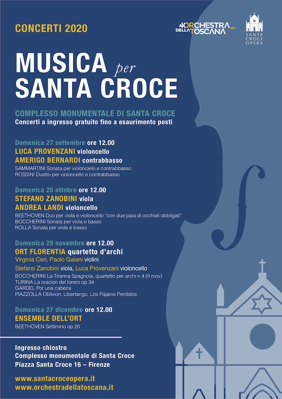 Musica per Santa Croce, Opera e ORT, locandina