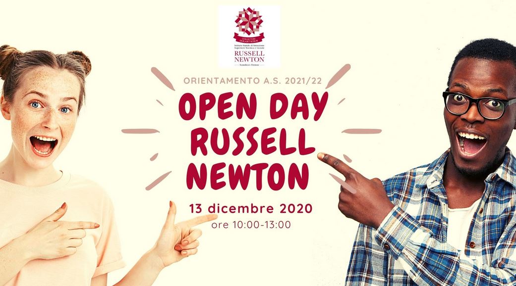 Locandina Open Day Istituto Russell-Newton di Scandicci