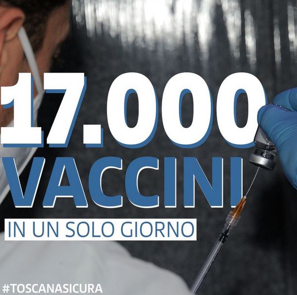 Banner vaccinazioni sui social di Eugenio Giani