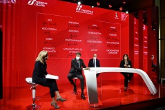 Da sinistra: Olivia Tassara, Luigi Corradi, Gianfranco Battisti e Sabrina De Filippis