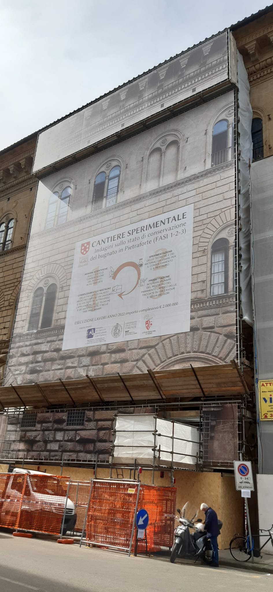 Palazzo Medici Riccardi. Monitoraggio e conservazione delle facciate (foto di Alessandro Botticelli)