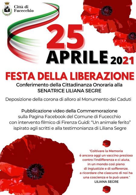 Manifesto 25 aprile a Fucecchio