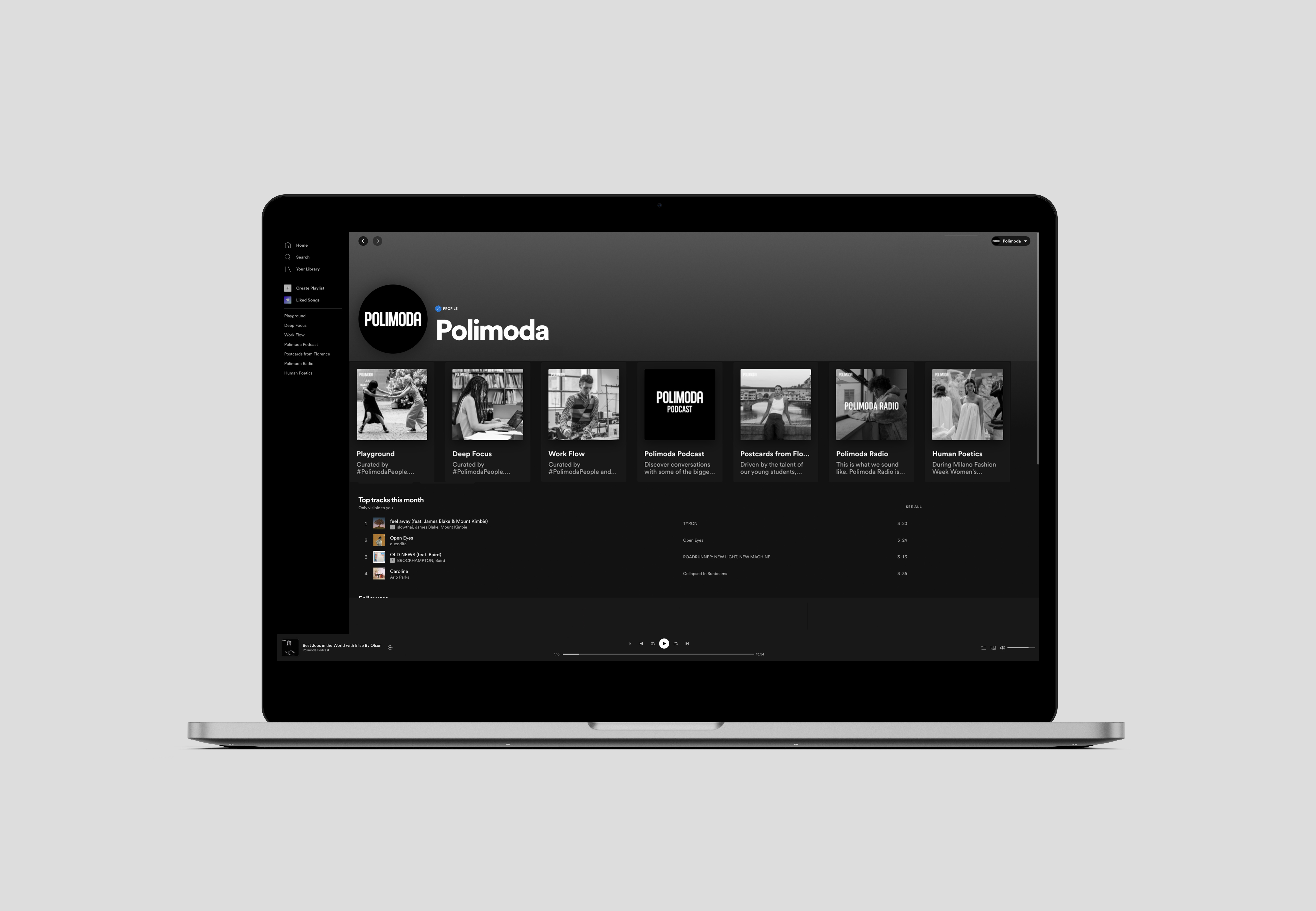 Polimoda Sounds su Spotify (Fonte immagine: Polimoda)