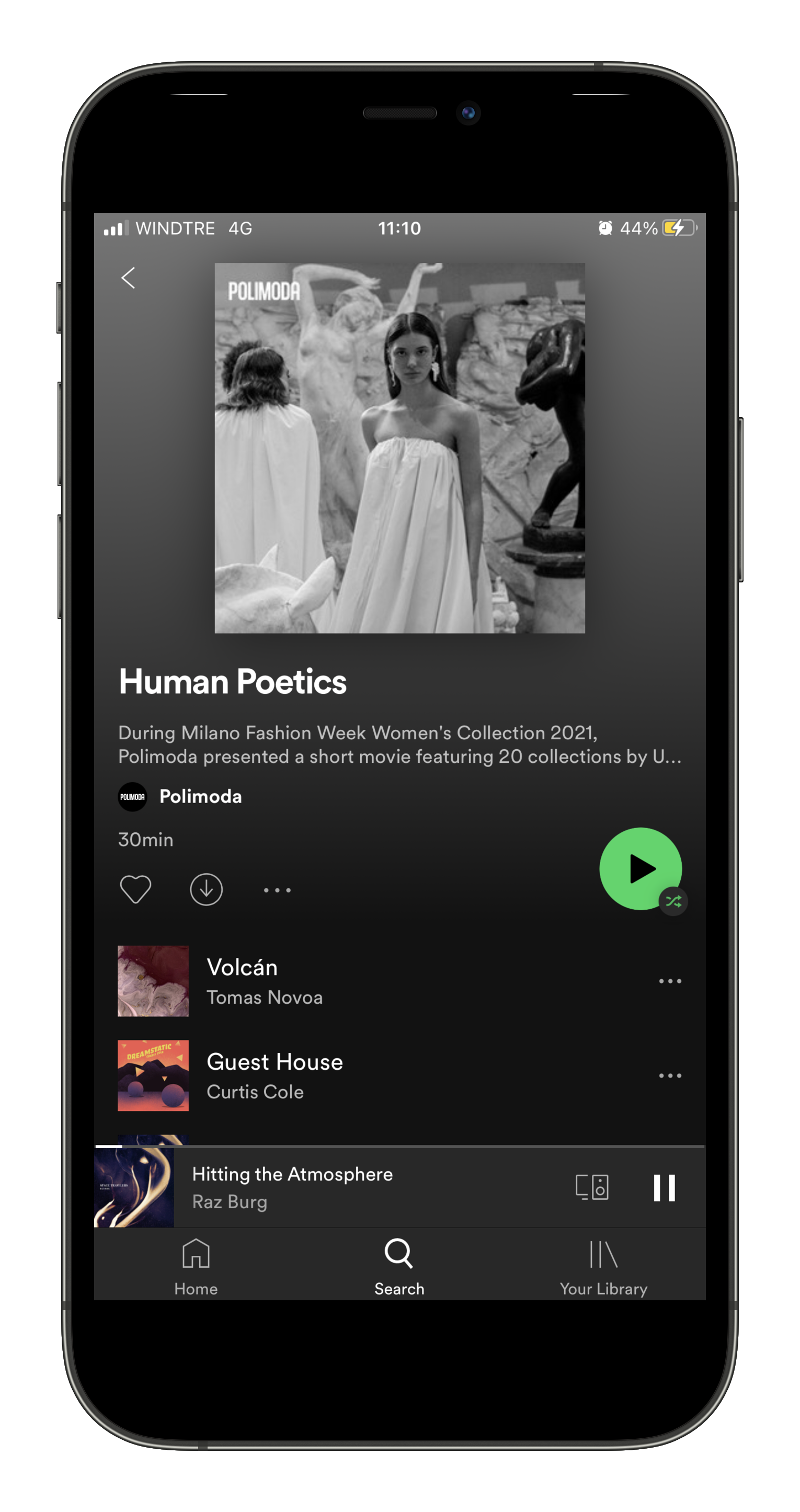 Nasce Polimoda Sounds su Spotify, Human Poetics (Fonte immagine: Polimoda)