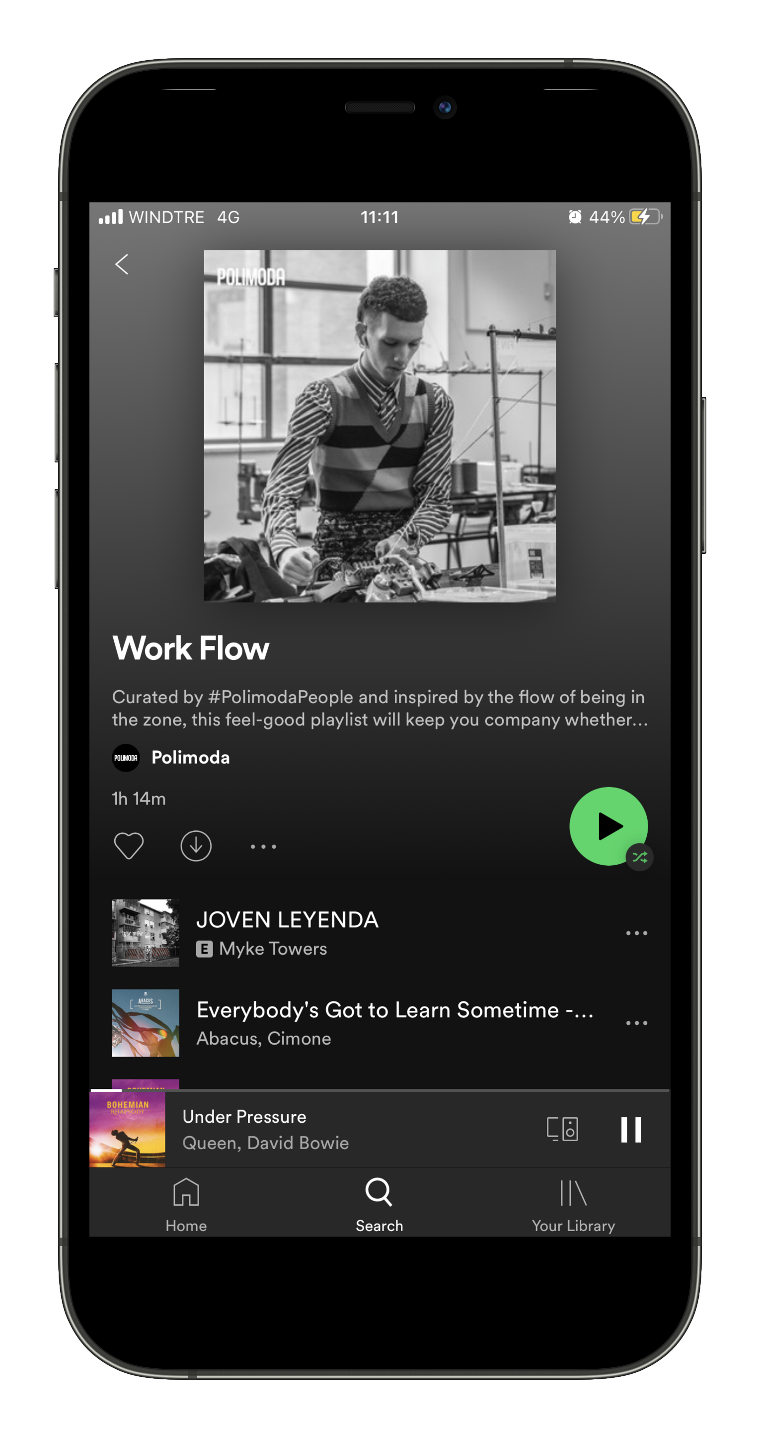 Nasce Polimoda Sounds su Spotify, workflow (Fonte immagine: Polimoda)