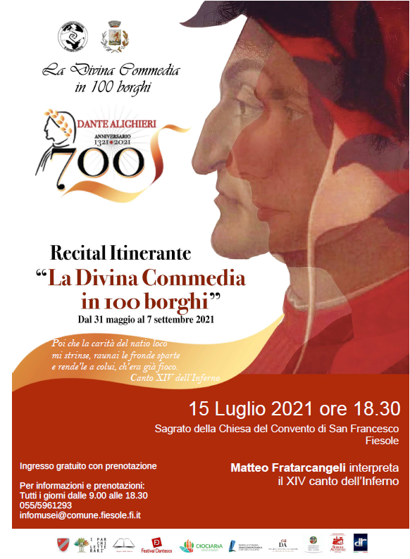 Arriva a Fiesole il recital itinerante La Divina Commedia in 100 Borghi
