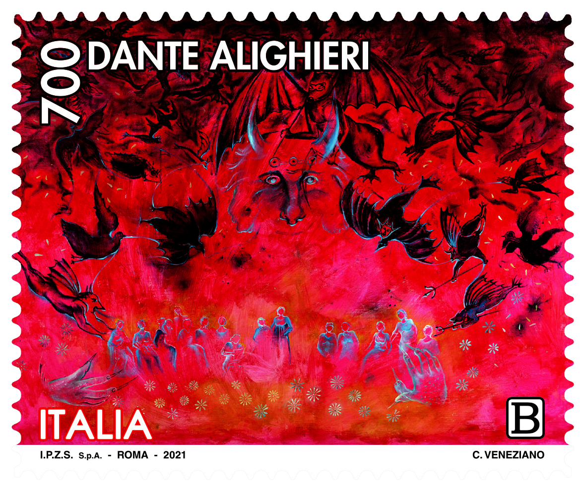 Uno dei francobolli emessi (Fonte Poste Italiane)