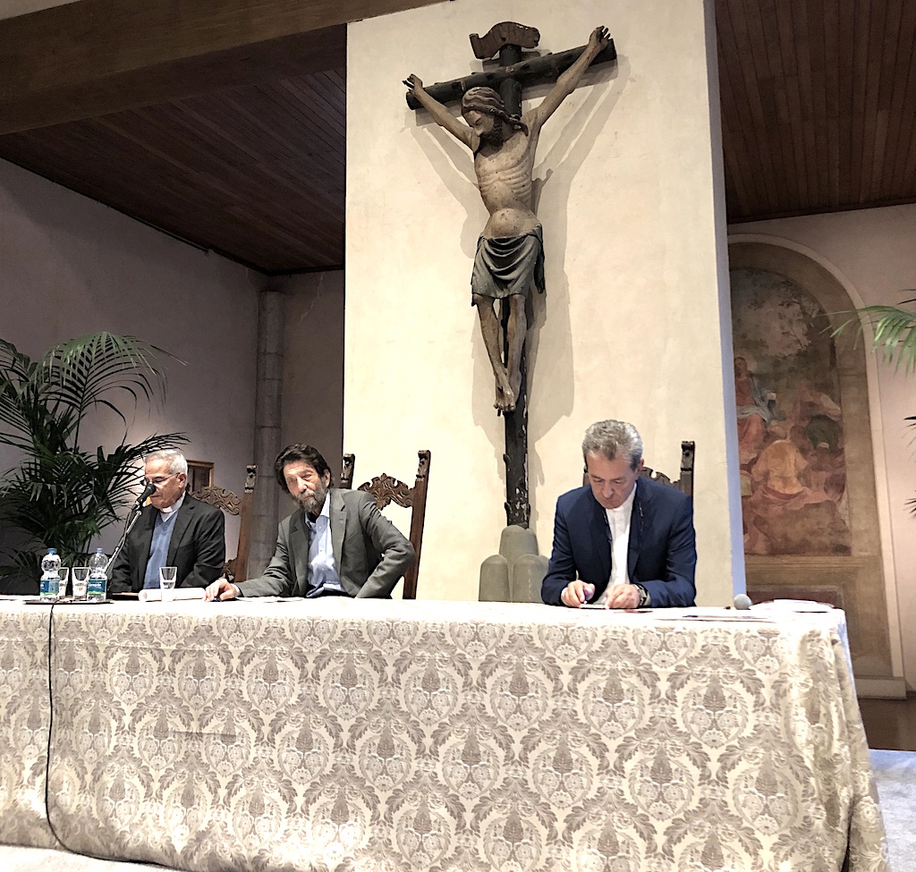 Massimo Cacciari alla Certosa nel 2020 (Fonte foto Opera di Santa Croce)