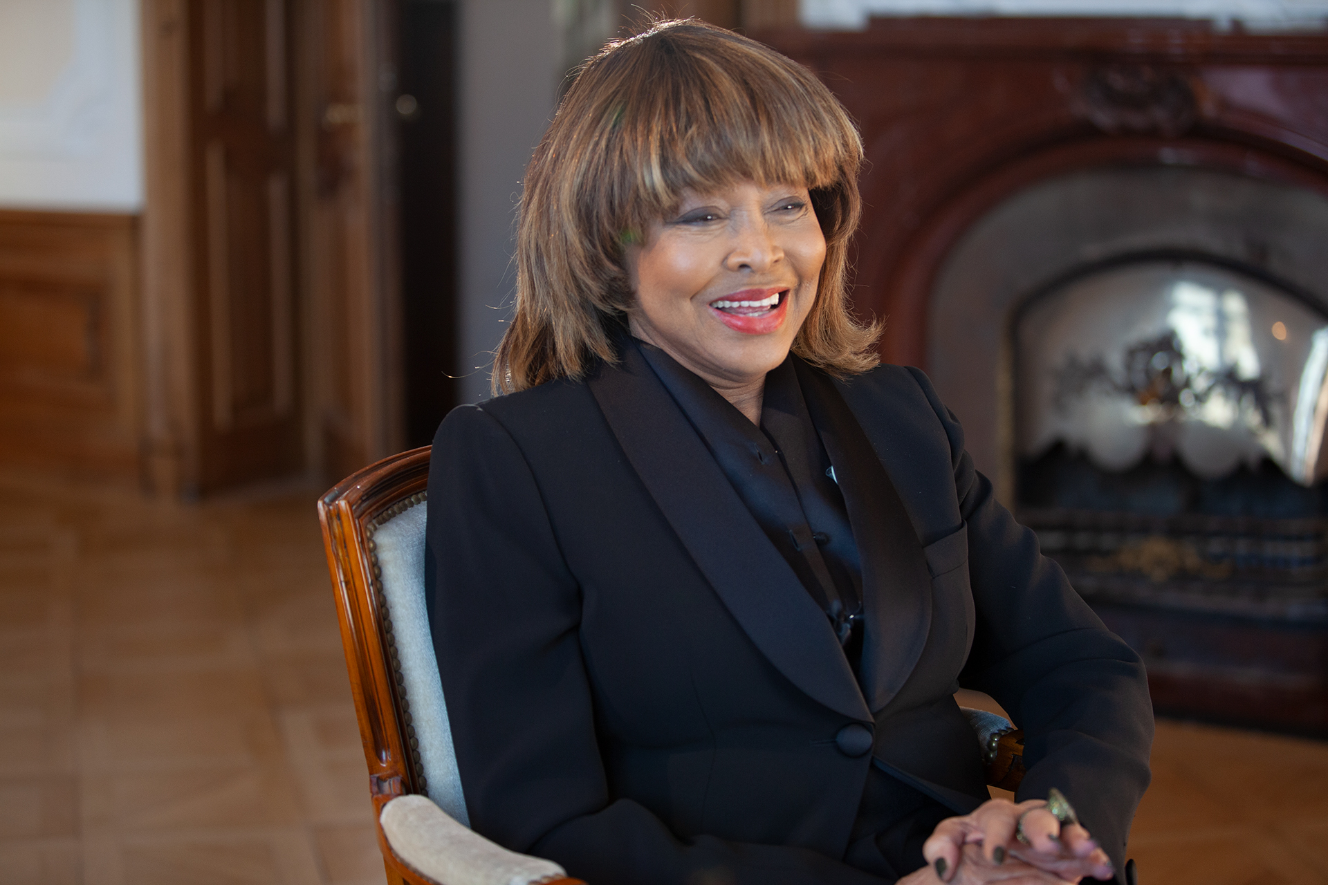 Tina Turner in un intervista (Fonte foto Fondazione Sistema Toscana)