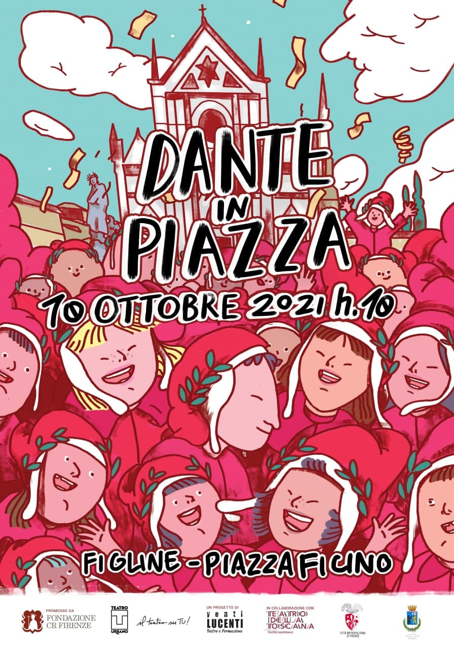 Dante in piazza, locandina