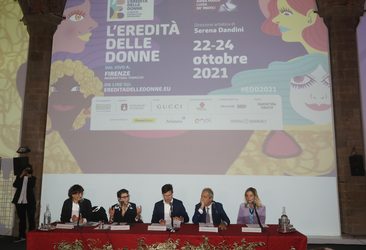 L'eredità delle Donne, un momento della conferenza stampa (Fonte foto Comune di Firenze)