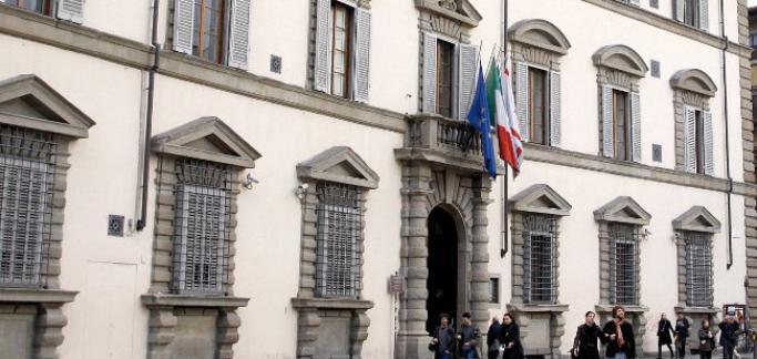 Gli auguri di Giani a Bigazzi, nuovo presidente di Confindustria Toscana (Foto Regione Toscana)