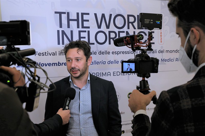 Il consigliere delegato Tommaso Triberti alla presentazione di 'The World in Florence' (foto di Antonello Serino, Ufficio Stampa - Redazione di Met)