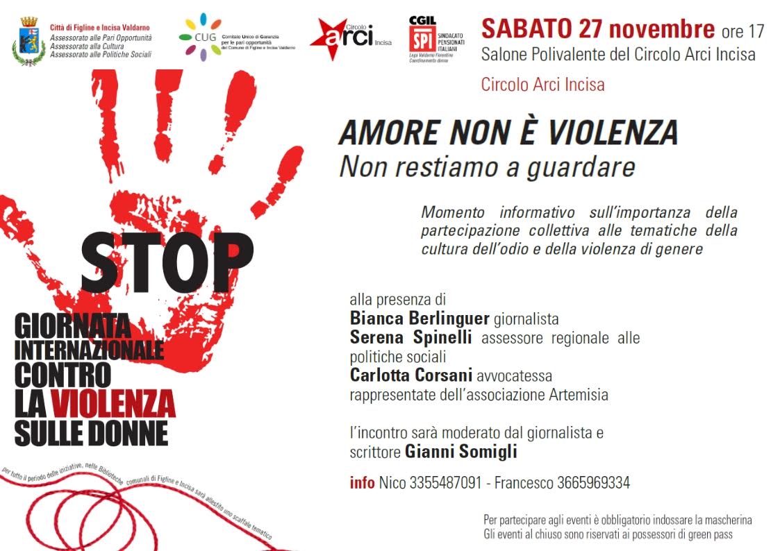 Locandina evento - no alla violenza di genere