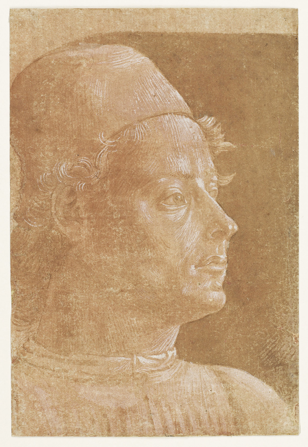 Benozzo Gozzoli_Ritratto di uomo con berretto__XV secolo_Parigi_Musée du Louvre_Département des arts graphiques_inv. 772DR r