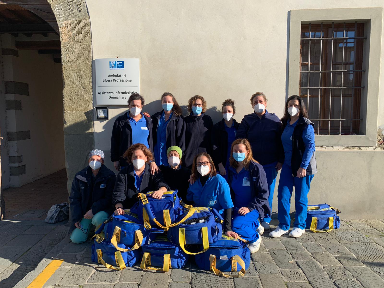 Gruppo infermieri Valdinievole (Fonte foto Ausl Toscana Centro)