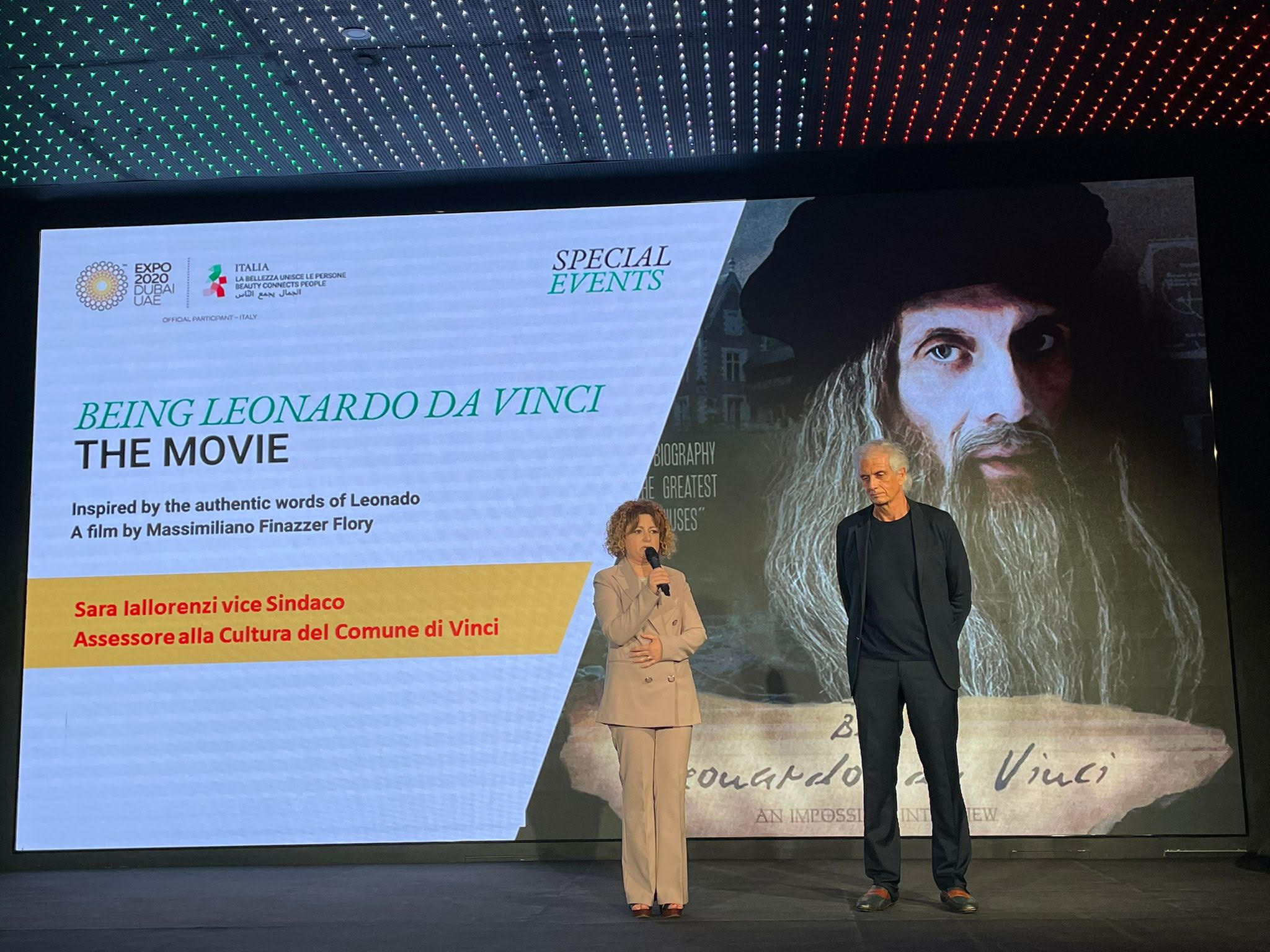 Vicensindaca Iallorenzi e il regista Massimiliano Finazzer Flory