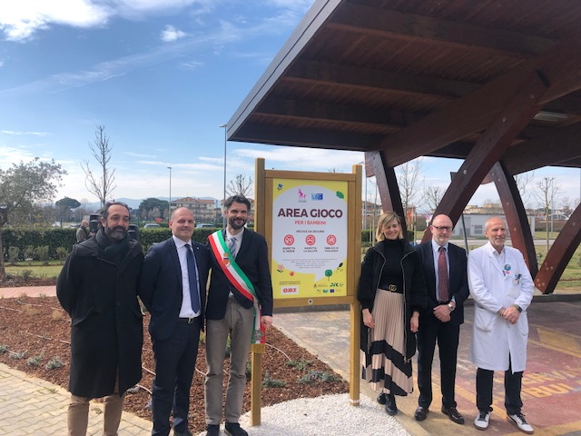 Un momento dell'inagurazione del green hospital