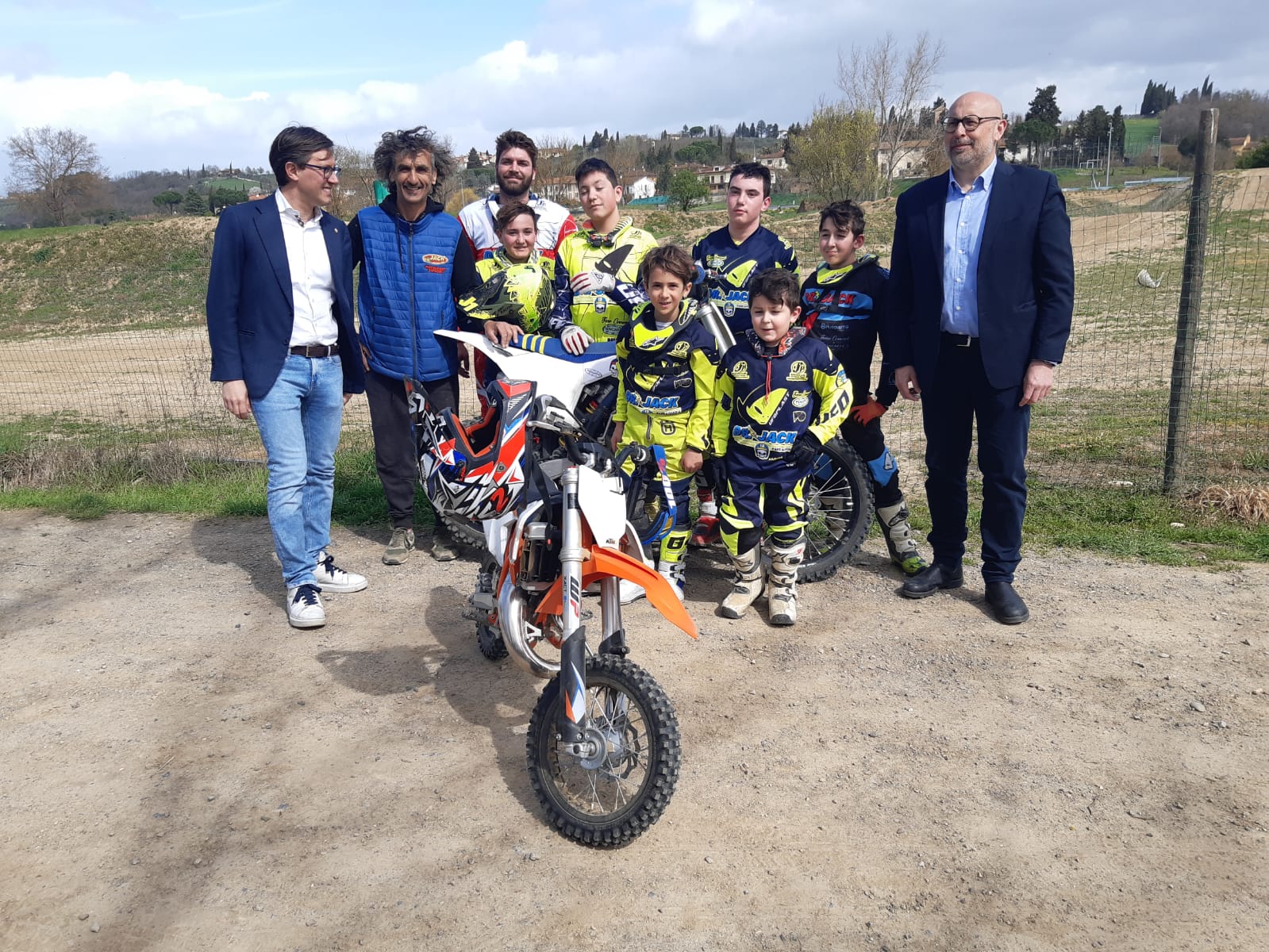 Visita di Nardella e Fallani al Motocross Team 'Dr. Jack'